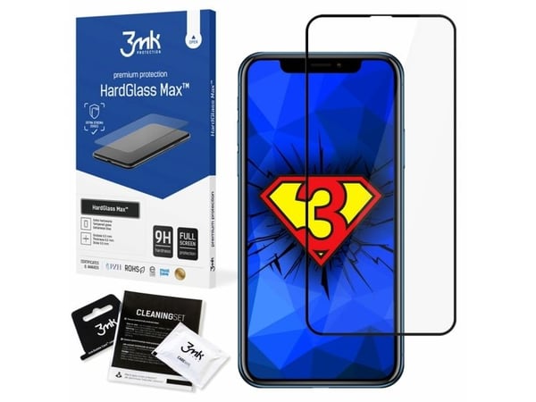 3MK HardGlass Max, iPhone XR, 1 styck 3MK HardGlass Max, iPhone XR, 1 styck