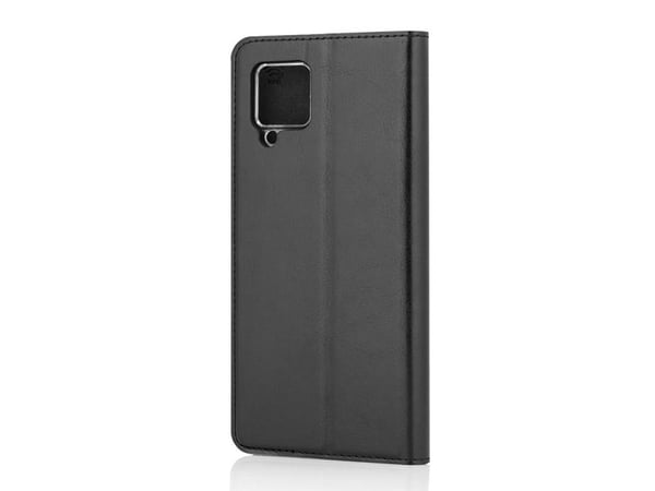 Wave BookCase -suojakotelo, Samsung Galaxy A42 5G, musta