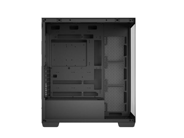 DeepCool CG580 - - genomskinlig sidopanel (härdat glas) - ingen strömförsörjning - svart - USB/ljud