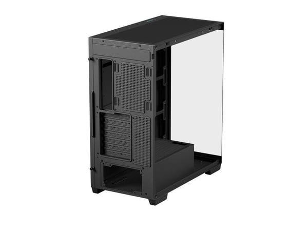 DeepCool CG580 - - genomskinlig sidopanel (härdat glas) - ingen strömförsörjning - svart - USB/ljud