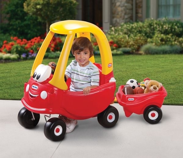 Little Tikes Cozy Coupe Trailer, 1,5 vuosi/vuosia, 2 renkaita, Punainen, Keltainen