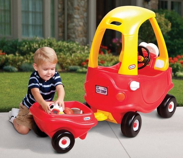 Little Tikes Cozy Coupe Trailer, 1,5 vuosi/vuosia, 2 renkaita, Punainen, Keltainen