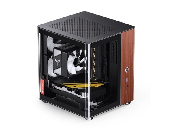 Jonsbo TK-0 BLACK, PC, Svart, Tre, ITX, Stål, Tre, 13,5 cm, 23 cm