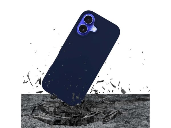 3MK silikondeksel til iPhone 16 Plus 6,7" mørkeblå/mørk marineblå