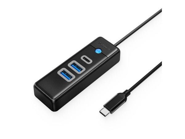 Orico PWC2U-C3 USB-hub 3 porter 2x USB-A 3.0 1x USB-C 3.0 0,15 m - svart