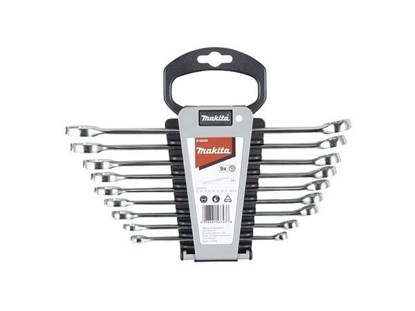 Makita - Open-end wrench set - 9 delar