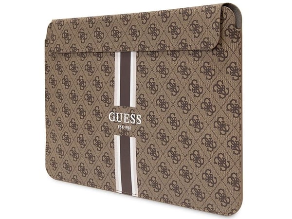 Guess laptopetui Sleeve GUCS16P4RPSW 16" brun 4G Printed Stripes