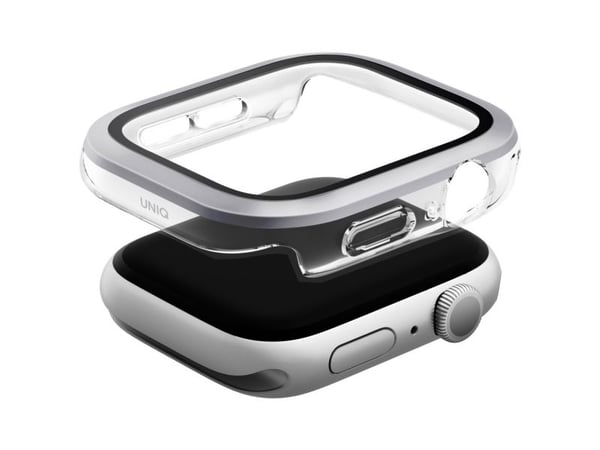 Deklas UNIQ Voute skyddsglas för Apple Watch Series 10 / 11 46 mm - silver