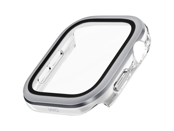 Deklas UNIQ Voute skyddsglas för Apple Watch Series 10 / 11 46 mm - silver