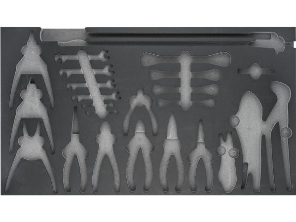 Hazet 163-319L innlegg av skumplast Hazet 163-319L innlegg av skumplast