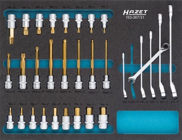 Hazet 163-367/31 Tee-se-itse-työkalusarja 31 kpl Hazet 163-367/31 Tee-se-itse-työkalusarja 31 kpl