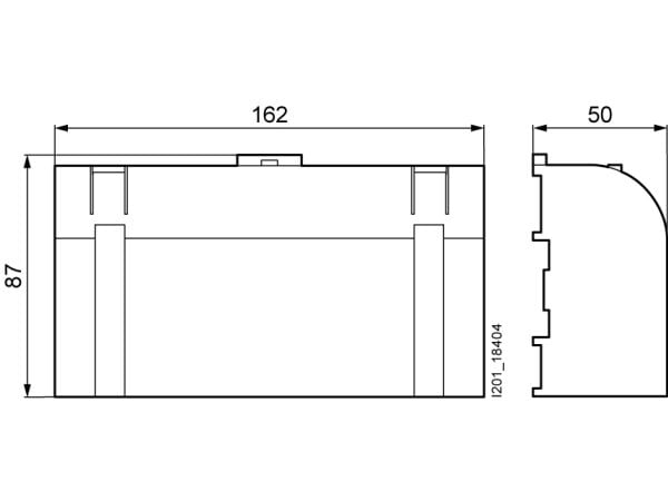 Siemens fördelningsblock 160A 4P 500V 1x10-35mm2 3x6-25mm 8x2,5-16mm2 5ST2503