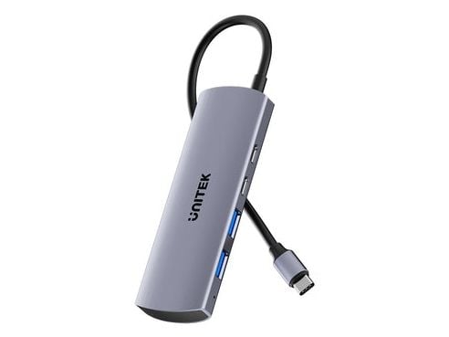 Unitek Hub 4-i-1 USB-C 10 Gbps, 2x USB-A og 2x USB-C H1112DGY01