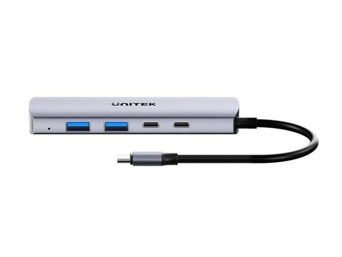 Unitek Hub 4-i-1 USB-C 10 Gbps, 2x USB-A og 2x USB-C H1112DGY01