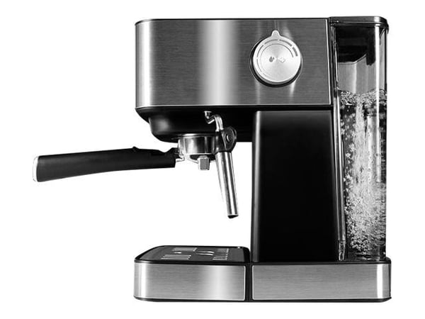 Cecotec Power Espresso 20 Matic, Espressokone, 1,5 L, 850 W, Musta, Ruostumaton teräs