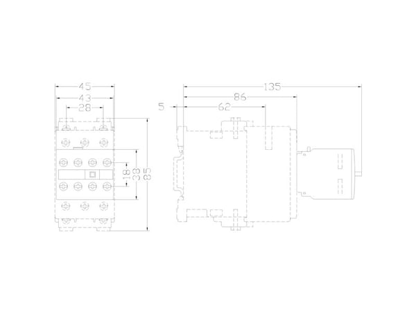 Siemens 3RH1921-1XA22-0MA0 Hjälpkontaktblock 1 st