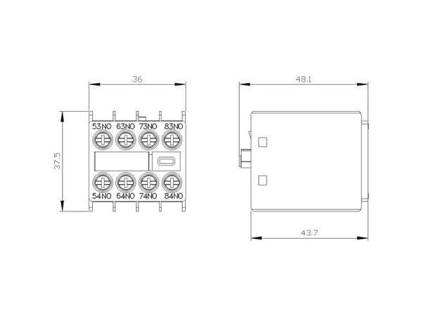 Siemens 3RH2911-1GA40 apukytkin 1 kpl