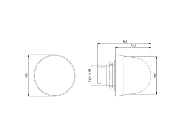 Siemens 8WD5300-1AD 8WD53001AD Merkkivalo (Ø x K) 70 mm x 66 mm Keltainen 1 kpl