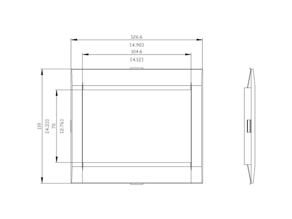 Siemens 3VA9143-0SB10 Aukkokehykset 1 kpl