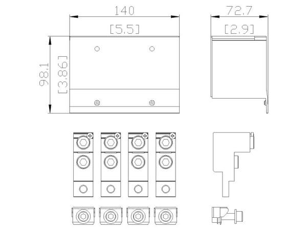 Siemens 3VA9234-0JC22 #####Rundledare anslutningsplint 1 st