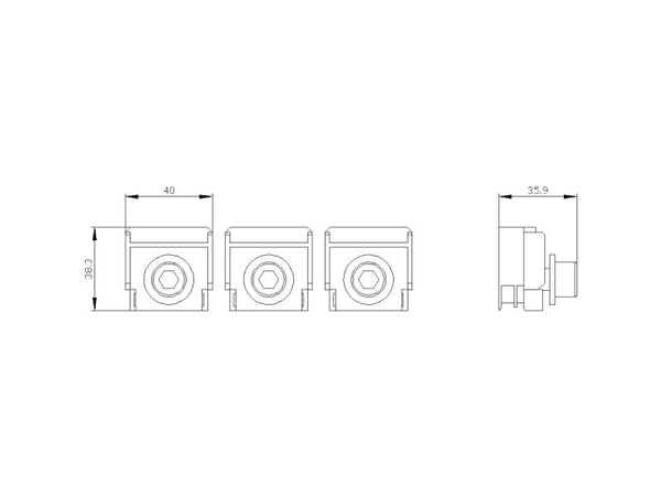 Siemens 3VA9403-0QA00 Effektkontakt-tilbehør 1 stk