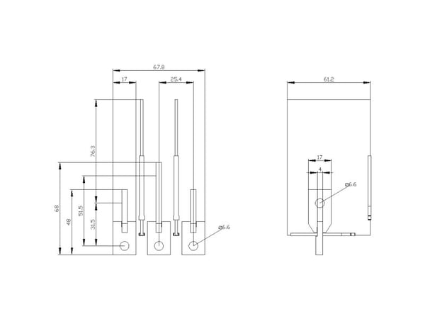 Siemens 3VA9153-0QD00 Förlängning av anslutning 1 st