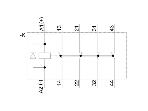 Siemens 3RH2122-2FB40, 70 mm, 50 mm, 73,5 mm, 77,5 mm, 306 g