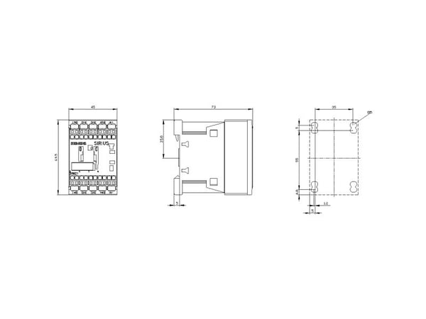 Siemens 3RH2122-2FB40, 70 mm, 50 mm, 73,5 mm, 77,5 mm, 306 g