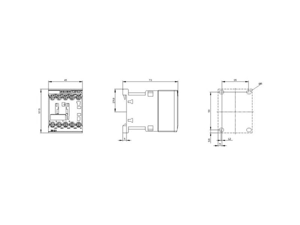 Siemens 3RH2131-1AB00, 57,5 mm, 50 mm, 61,5 mm, 77,5 mm, 232 g