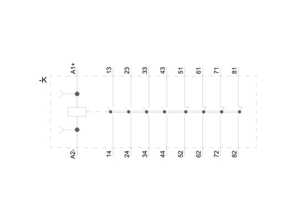 Siemens 3RH2344-2BB40, 70 mm, 50 mm, 73,5 mm, 124,5 mm, 347 g