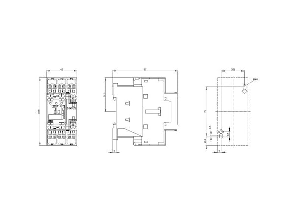 Siemens 3RT2027-2AF00, 102 mm, 54 mm, 108,5 mm, 105,5 mm, 461 g, 1 styck