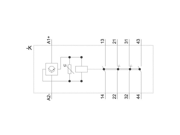 Siemens 3RH2122-2XF40-0LA2, 70 mm, 52 mm, 84 mm, 76 mm, 304 g