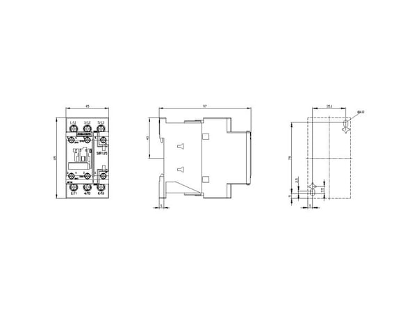 Siemens 3RT2028-1AV00, 85 mm, 54 mm, 92 mm, 105,5 mm, 421 g, 1 styck