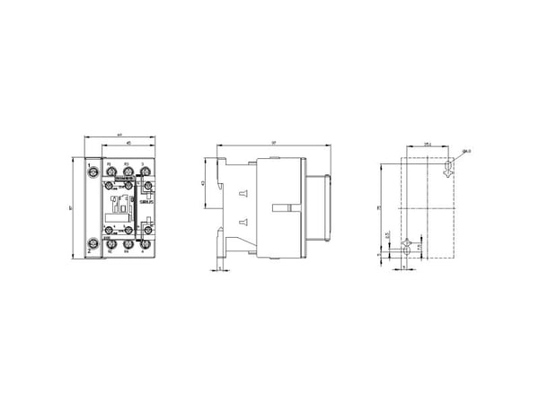Siemens 3RT2526-1AB00, 85 mm, 77 mm, 93 mm, 130 mm, 497 g, 1 styck