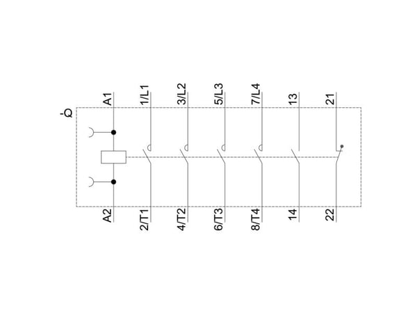 Siemens 3RT2327-1AL20 kontaktor 4 x slutkontakt 1 st
