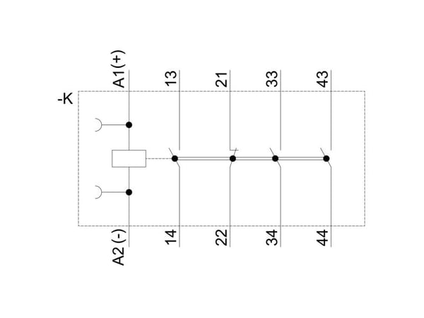 Siemens 3RH2131-1MB40-0KT0, 57,5 mm, 50 mm, 61,5 mm, 77,5 mm, 297 g