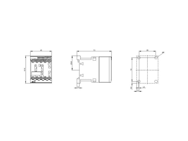 Siemens 3RH2131-1MB40-0KT0, 57,5 mm, 50 mm, 61,5 mm, 77,5 mm, 297 g