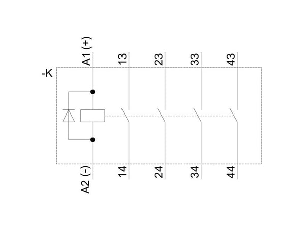 Siemens 3RH2140-2VB40, 70 mm, 50 mm, 73,5 mm, 77,5 mm, 320 g
