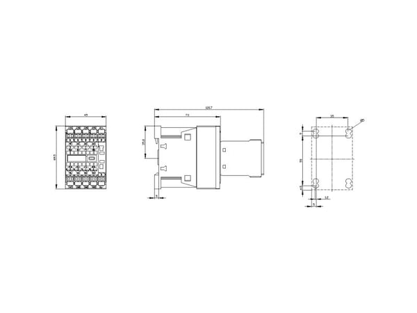 Siemens 3RH2362-2BB40 Apukosketin 1 kpl 1 kpl