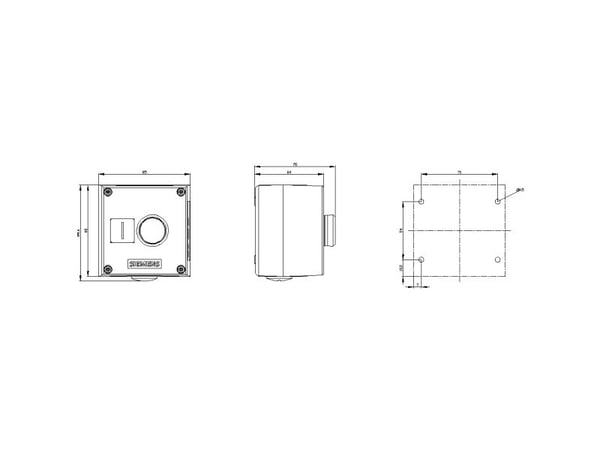 Siemens 3SU1851-0AB00-2AB1 Skåp IP66, IP67, IP69/IP69K 1 stk