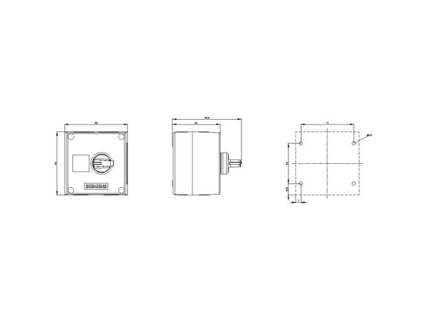 Siemens 3SU1801-0BA00-4AB1 Hölje För markfastsättning, Frontring metall, Med platta Spännanordning Svart, Silver 1 st