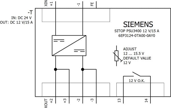 Siemens 6EP3124-0TA00-0AY0, 200 W, 42 mm, 125 mm