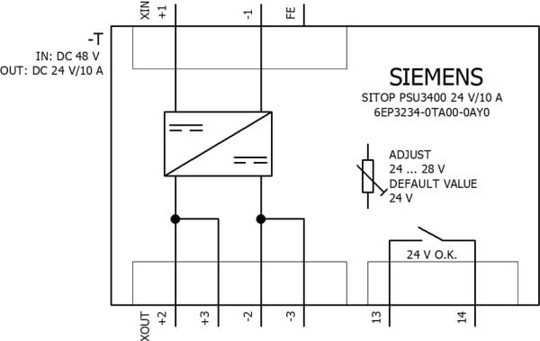Siemens 6EP3234-0TA00-0AY0, 256 W, 42 mm, 125 mm