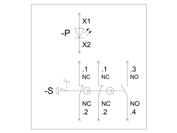 Siemens 3SU1802-0NB00-2AB2 Skåp IP66, IP67, IP69/IP69K 1 stk