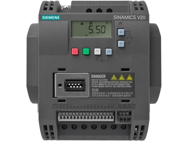 Siemens 6SL3210-5BE31-5UV0, U converter, 380 - 480 V, 480 V, 550 hz, 206,5 mm, 4,64 kg