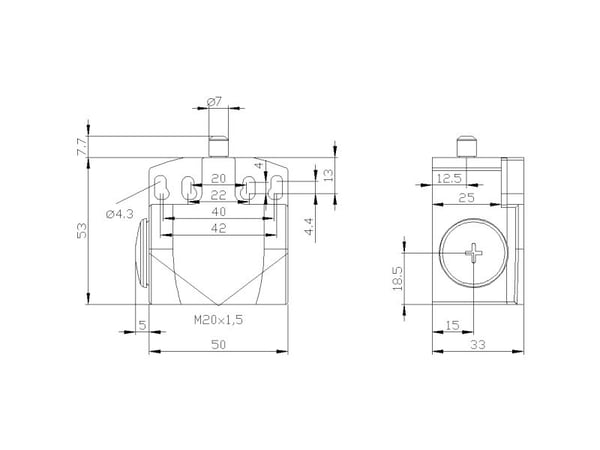 Siemens 3SE5242-0BC05, Plast, IP66, IP67, 43 mm, 67 mm, 118 mm, 92 g