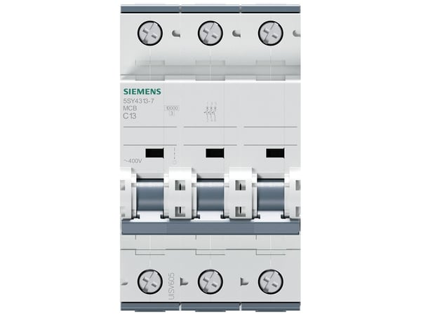 Siemens 5SY43137 5SY4313-7 Ledningssikkerikkerhedsafbryder 13 A 230 V, 400 V