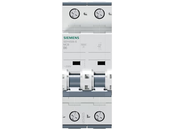 Siemens 5SY45066 5SY4506-6 Ledningssikkerikkerhedsafbryder 6 A 230 V, 400 V