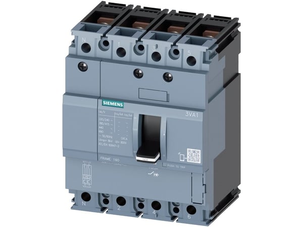 Siemens 3VA1120-5GD42-0AA0 Strömbrytare 1 st Inställningsområde (ström): 20 - 20 A Kopplingsspänning (max.): 690 V/AC (B x H x D) 101,6 x 130 x 70 mm