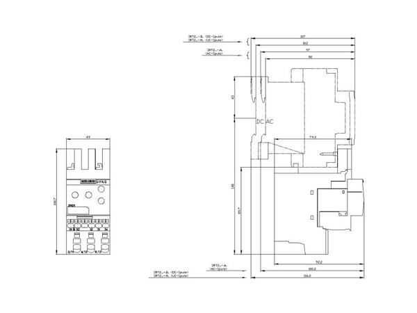 Siemens 3RR2142-2AW30 Valvontareleet